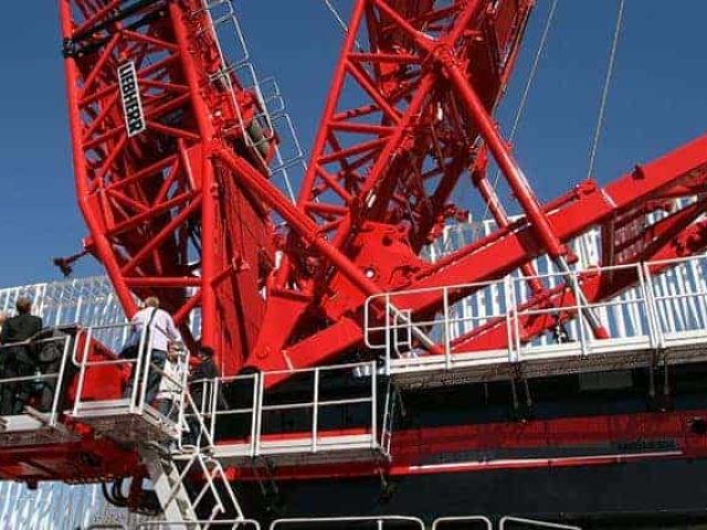 Liebherr LR11000 being displayed at Bauma 2013