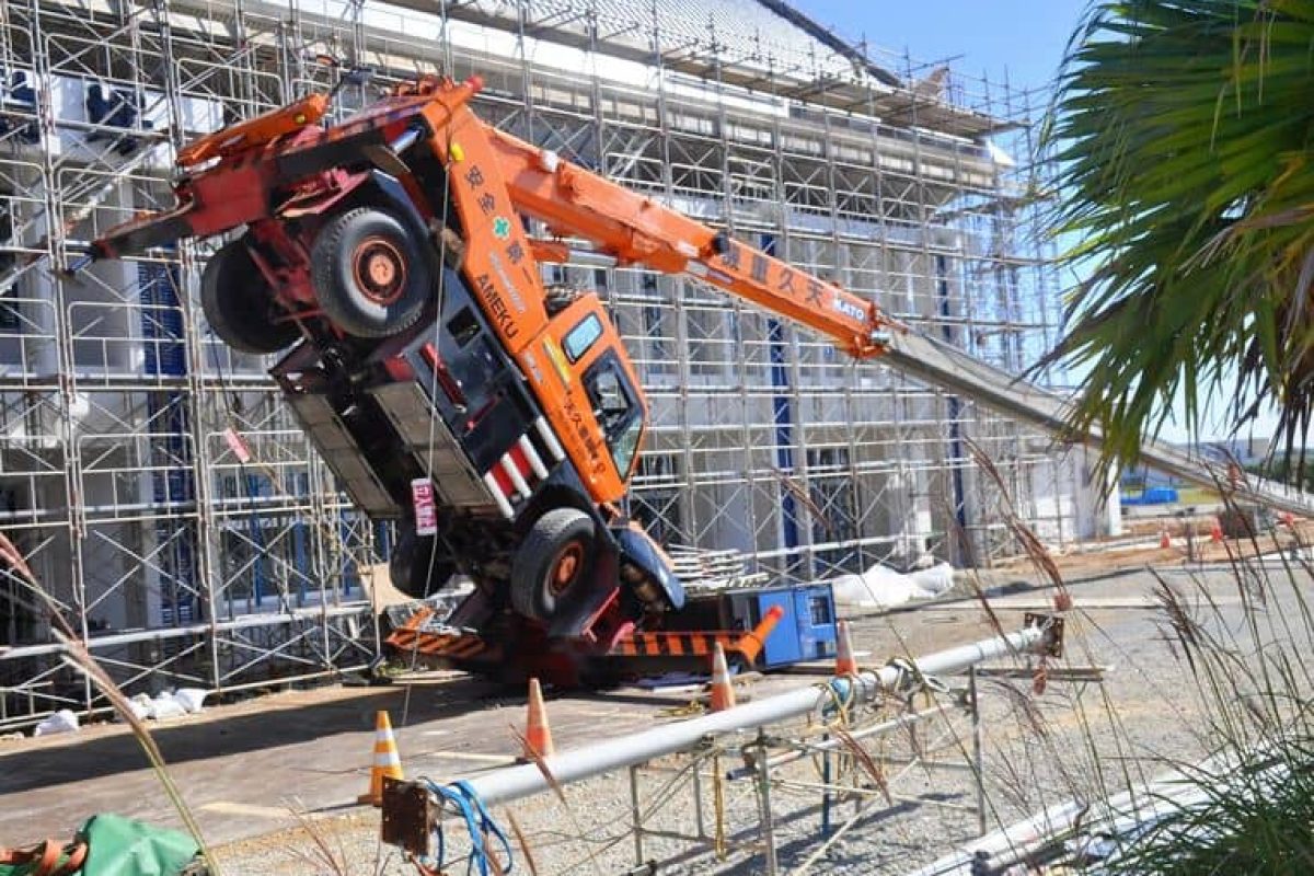 roughter topples in okinawa kin town