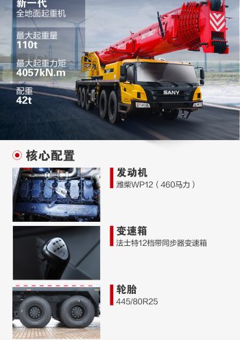 Sany SAC1100C7 All Terrain Crane