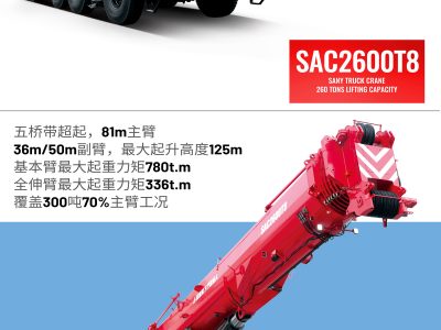 Sany SAC2600T8 All Terrain Crane Load Chart