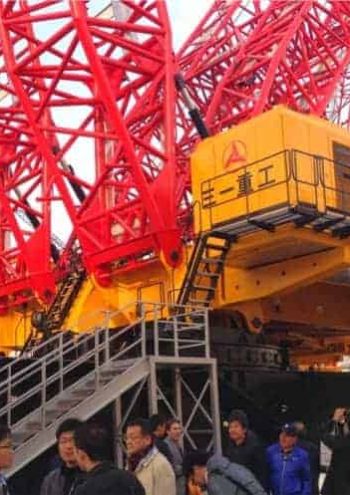 sany-scc86000tm-20180331 Sany SCC86000TM at Bauma Shanghai exhibition.