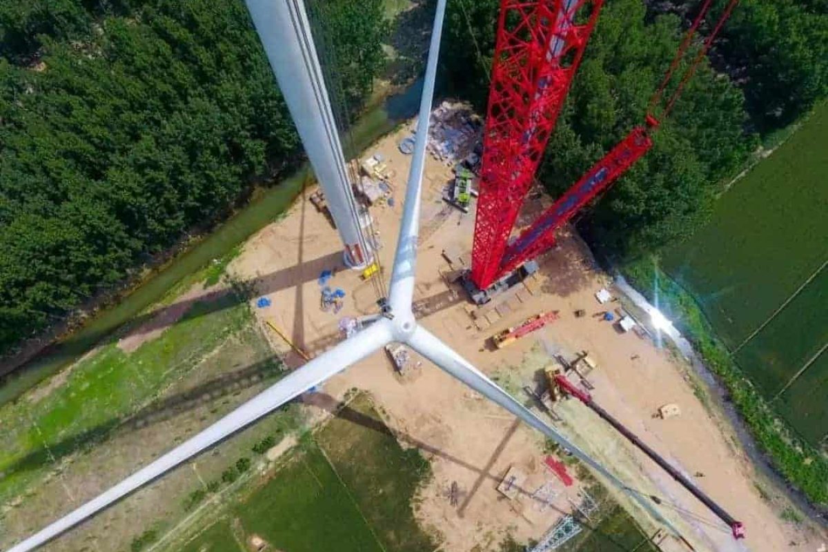 SCC12000TM hoisting at henan windmiil project