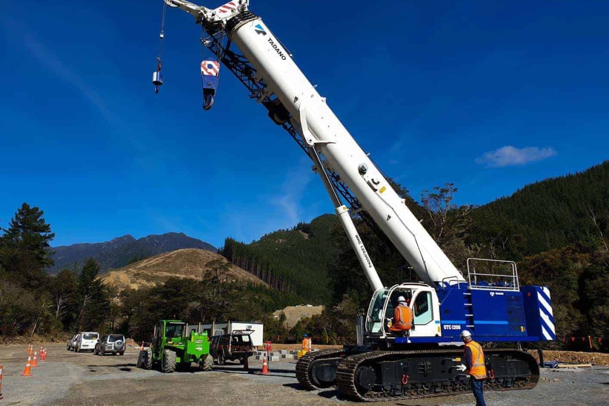 Tadano GTC-1200 at Fulton Hogan.