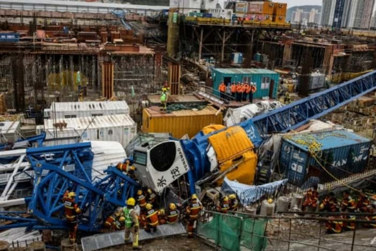 tower crane collapsed in hongkong 1