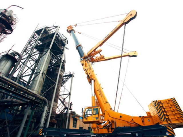 xcmg qay800 in chemical plant