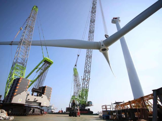 zcc18000 completes haitan offshore wind turbine