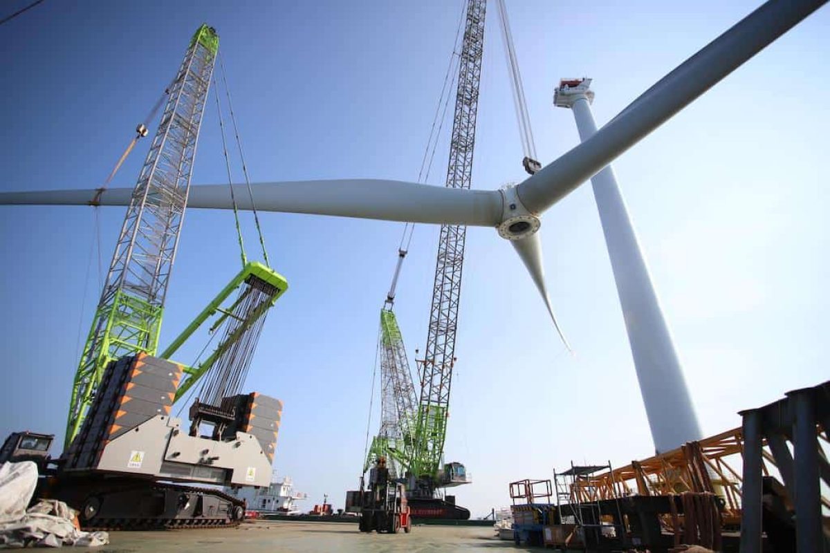 zcc18000 completes haitan offshore wind turbine